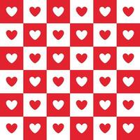 Love heart seamless pattern design vector background. Seamless pattern on Valentine's day. The seamless texture with heart.