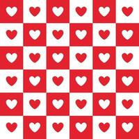 Love heart seamless pattern design vector background. Seamless pattern on Valentine's day. The seamless texture with heart.