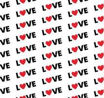 Love heart seamless pattern design vector background. Seamless pattern on Valentine's day. The seamless texture with heart.