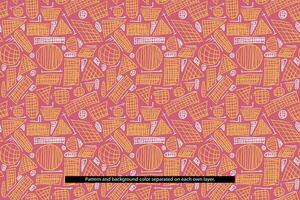 Seamless Abstract Traditional Etnic Hand Drawn Pattern Background vector