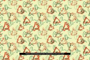 Seamless Abstract Traditional Etnic Hand Drawn Pattern Background vector