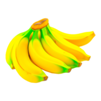 knippa av bananer hög protein bra fördelar för mänsklig hälsa ai generativ png