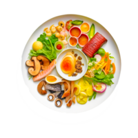 Varieties of food chart  Nutrient Serving size Healthy diet Food pyramid ai generative png