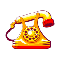 old telephone ai generative png