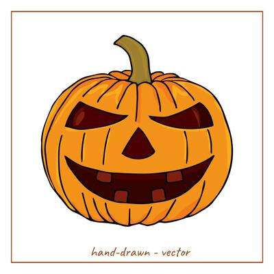 Collection of Halloween monsters doodle drawing such as Jack o'lantern,  ghost, witch and more. 3541107 Vector Art at Vecteezy