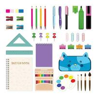 School supplies vector