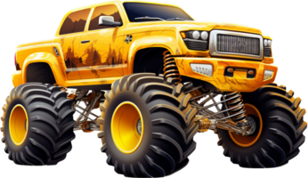 Monster truck png with AI generated.