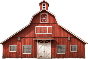 Barn png with AI generated.