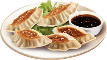 gyoza PNG met ai gegenereerd.