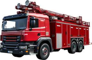 Firetruck png with AI generated.