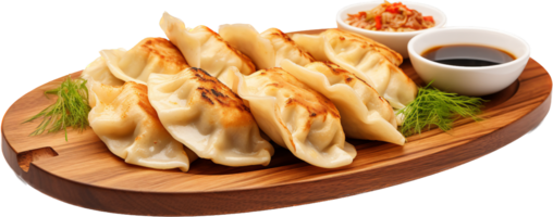 Gyoza png with AI generated.