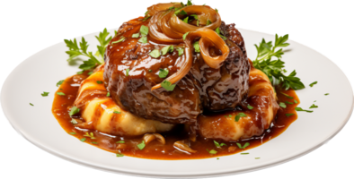 Ossobuco png with AI generated.