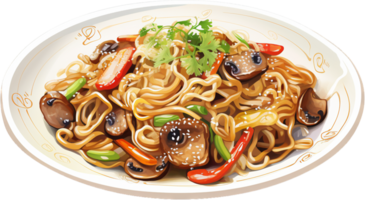 Yakisoba png con ai generato.