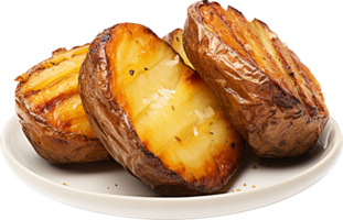 Roasted potato png with AI generated.