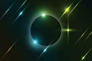 circular neon wallpaper, neon background, circular neon with lighting background vector