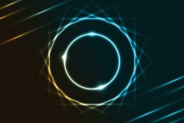 circular neon wallpaper, neon background, circular neon with lighting background