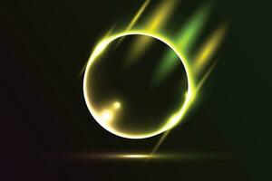 circular neon wallpaper, neon background, circular neon with lighting background vector