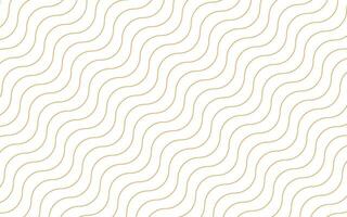simple wavy line background in gold vector