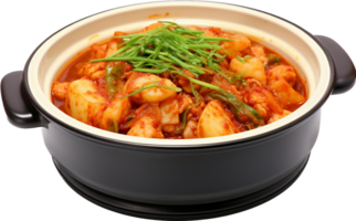 Kimchi stew png with AI generated.