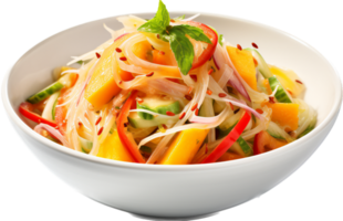 Green Papaya Salad png with AI generated.