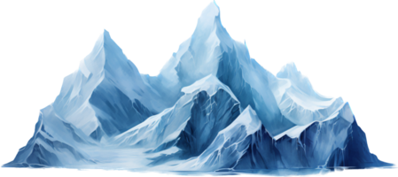 hielo montaña png con ai generado.