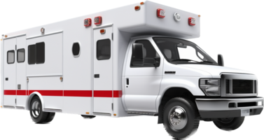 Ambulance png with AI generated.