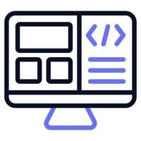 Front end Framework Icon vector