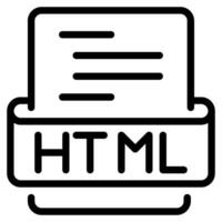 html codificación icono vector