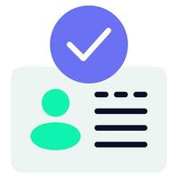 Identity Verification Icon illustration vector