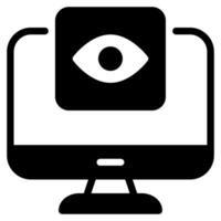 Remote Monitoring Icon vector