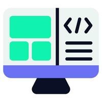 Front end Framework Icon vector