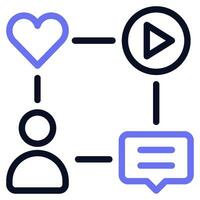 Social Media Integration Icon vector