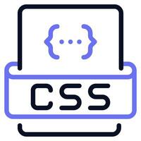 CSS Styling Icon vector