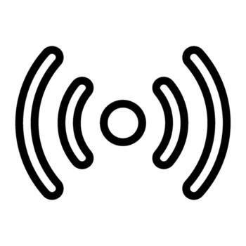 sensor red icono vector