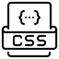 CSS Styling Icon vector