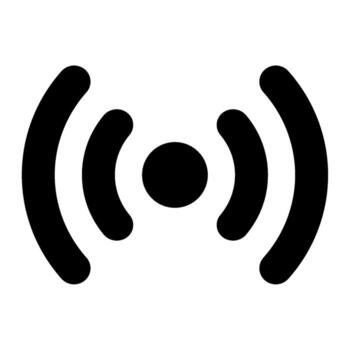 sensor red icono vector
