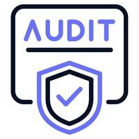 Cybersecurity Audit Icon illustration vector