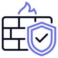 Firewall Protection Icon illustration vector