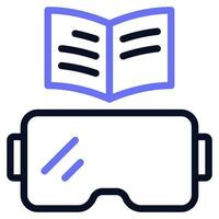 VR Education Icon vector