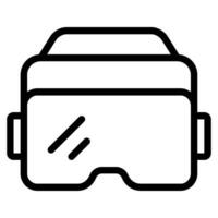 icono de auriculares vr vector