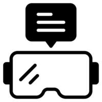 Virtual Reality Chat Icon vector