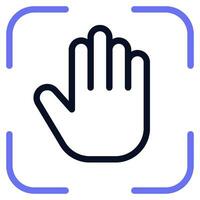 Hand Tracking Icon vector