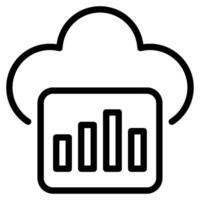 Cloud Analytic Icon vector