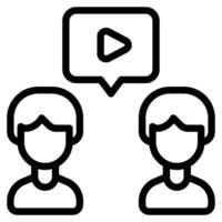 Virtual Collaboration Icon vector