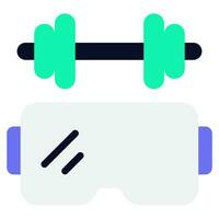 VR Fitness Icon vector