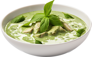 Green curry png with AI generated.