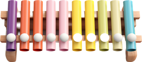 Xylophone png with AI generated.