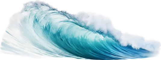 Wave png with AI generated.