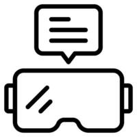 Virtual Reality Chat Icon vector