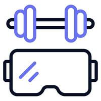 VR Fitness Icon vector